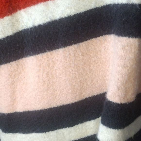 Croft & Barrow Block Sweater Red Navy Pink White Round Neck Like New Size XXL - Picture 11 of 14